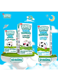 Thùng 48 hộp KUN 100% Sữa tươi có đường 110ml/hộp