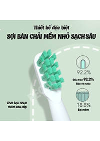 Bàn chải đánh răng điện KEMEI KM-713 công nghệ rung siêu âm 31000 lần/ phút điều chỉnh 6 chế độ đánh bay mảng bám sạch sâu gấp nhiêu lần so với bàn chải thủ công + Tặng kèm 5 đầu bàn chải thay thế - Hàng chính hãng