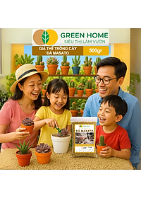 Đá Khoáng Masato GreenHome, Bao 500gr, Loại Cao Cấp, Sạch Bụi, Không Vụn, Rải Mặt, Kích Rễ, Giúp Sen Đá Lên Màu Nhanh