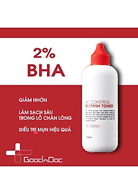 Nước Hoa Hồng Khôi Phục Da Mụn GoodnDoc Ac Control Blemish Emulsion 150ml