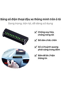 Bảng số điện thoại trang trí trên taplo ô tô, xe hơi (Mã RM-131Z)