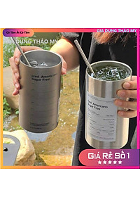 Cốc Giữ Nhiệt Ly Giữ Nhiệt Inox 304 Có Ống Hút Ly Uống Coffee 600ml