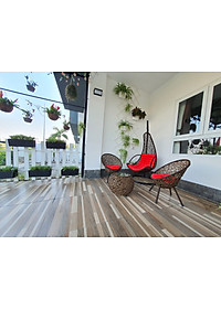 Bộ bàn ghế sân vườn + xích đu N4