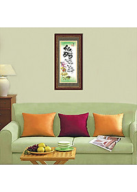 Tranh thư pháp Gia Đình thư pháp trang trí TPT-30x60-13
