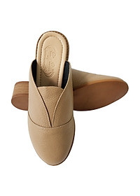 Dép Cao Gót Nữ BIGGBEN Da Bò Cao 4 Phân DCG79