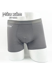 Quần lót nam Boxer thun co giãn 4 chiều, lưng thun nhỏ, công nghệ thoáng khí - màu Xám