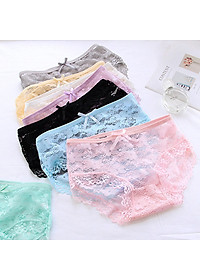 Combo 05 Quần Lót Nữ Ren Nơ Nhiều Màu Cao Cấp Thoải Mái Sexy (3 size)