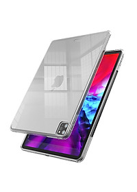 Ốp lưng silicon dẻo trong dành cho iPad Pro 11 inch M4 2024 , chống bụi bẩn có gờ bảo vệ camera - hàng nhập khẩu