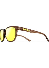 Kính mát thể thao Unisex Tifosi Swank - Gọng Woodgrain, Tròng Smoke Yellow