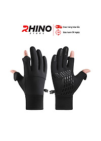 Găng tay hở ngón giữ ấm, chống gió mùa đông Rhino G301 cảm ứng điện thoại cho nam, nữ