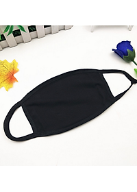 Khẩu trang trơn màu đen, Khẩu trang vải màu đen trơn