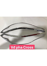 Ốp Viền Đèn Pha Hậu Xe Toyota Cross 2020 2021 mạ crom