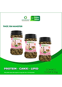 Thức ăn Hamster GREENABC – Bổ sung Protein - Canxi - Lipid giúp Hamster ăn ngon, giảm căng thẳng, long mượt, tăng đề kháng - Hộp 10g và 480g