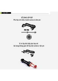 Giá Đỡ Camera, Đèn Pin Cho Xe Đạp Gắn Ghi Đông Xe Đạp Cho Xe Đạp Phù Hợp Với Garmin/Cateye/Bryton