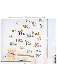 Decal dán tường bảng chữ cái AY877