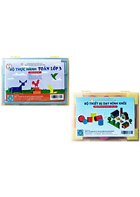 Bộ 2 Hộp Thực Hành Toán Lớp 3 Dùng Cho Học Sinh