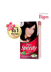 Thuốc nhuộm dưỡng tóc phủ bạc thảo dược Bigen Speedy Thương hiệu Nhật Bản 80ml dạng kem 