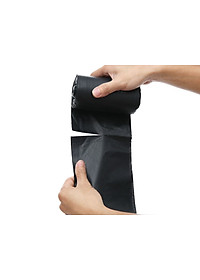 Túi đựng rác gia đình , Bao đựng rác văn phòng 1kg 3 cuộn màu đen