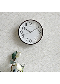 Đồng hồ Rhythm CMG623NR06- Kt 25.5 x 3.5cm, 470g, Vỏ nhựa. Dùng Pin.