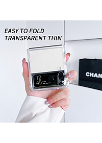Ốp lưng chống sốc trong suốt hỗ trợ sạc Maqsafe cho Samsung Galaxy Z Flip 4 hiệu Likgus Maqsafe Magetic Case siêu mỏng 1.5mm, độ trong tuyệt đối, chống trầy xước, chống ố vàng, tản nhiệt tốt - hàng nhập khẩu