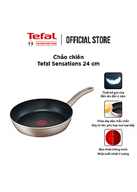 Chảo chiên chống dính đáy từ Tefal Sensations H9100414 24cm (Đồng) – Hàng chính hãng