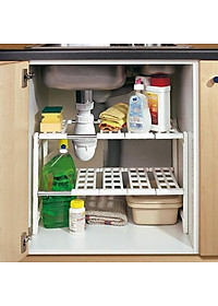 Kệ để đồ gầm bếp - Kệ để đồ 2 tầng dưới bồn rửa