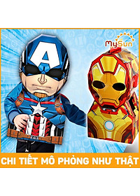 Bộ đồ chơi hóa trang bìa carton SIÊU NHÂN Marvel người nhện Spiderman, Iron man, Batman, Hulk, Thanos, Thor