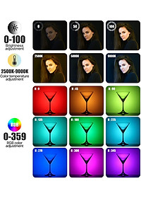 Đèn Led Ulanzi VL49 RGB Fill Light, Đổi Được Nhiều Tone Màu Quay Phim & Chụp Ảnh, Tích Hợp Pin Sạc Đa Năng - Hàng Chính Hãng