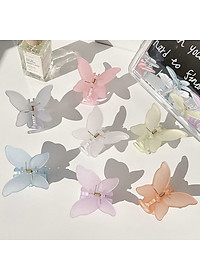 Kẹp tóc con bướm pha lê solid - Kẹp tóc càng cua con bướm phong cách Hàn Quốc - Kẹp tóc đẹp cho lady