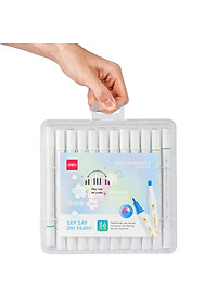 Hộp Bút 36 Màu Deli Sketch Marker - Phiên Bản Sơn Tùng M-TP Giới Hạn - Deli C185-36