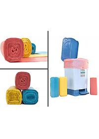 TÚI ĐỰNG RÁC MÀU 1KG 3 CUỘN TỰ HỦY
