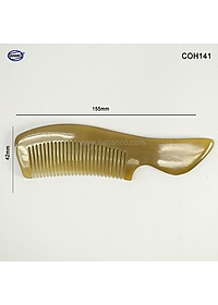 Lược sừng xuất Nhật (Size: M - 16cm) COH141 - Lược chuôi vát nhỏ có thể bỏ túi - Chăm sóc tóc