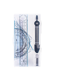 Bộ Compa Deli, Xanh Da Trời, Gồm 6 Dụng Cụ/Bộ - E9609