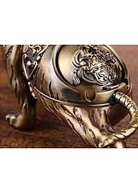 GẠT TÀN HỔ 2022 | GẠT TÀN THUỐC HÌNH HỔ HỢP KIM ĐỒNG | Gạt tàn con Hổ hoạ tiết hoa văn cổ hợp kim cao cấp