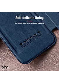Bao da dành cho iPhone 13 Pro Max hàng chính hãng Nillkin QIN có nắp trượt bảo vệ camera