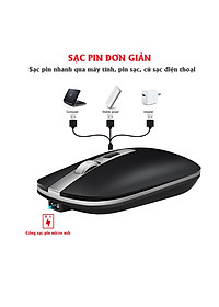 Chuột không dây HXSJ M30 sạc điện wireless 2.4Ghz DPI 1600 - Hàng chính hãng