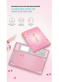 Đai Massage Bụng Giúp Giảm Đau Bụng Trong Kỳ Kinh Nguyệt, Ngày Đèn Đỏ , Hỗ Trợ Massage Hồng Ngoại Giữ Gìn Vóc Dáng Bằng Phương Pháp Nhiệt, Sử Dụng Siêu Vật Liệu Graphene - Tặng kèm máy massage mini