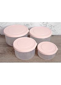 { Nhiều Size} Hộp Đựng Thực Phẩm Tròn Hokkaido Chuẩn Nhật Bản - Chính hãng inochi ( Tặng kèm khăn lau đa năng pakasa)