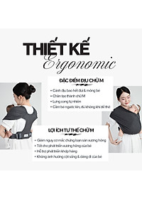 [Cao Cấp] Địu Vải Em Bé Sling Baby Sling Flex/Flex Plus Dễ Địu Êm Vai An Toàn Cho Bé 0–24 Tháng