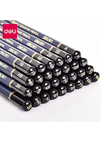 Bút Chì Phác Thảo Cao Cấp Deli Nuevo S999 | Độ Cứng Từ B - 14B, H, 2H, 3H, HB - 12 Chiếc