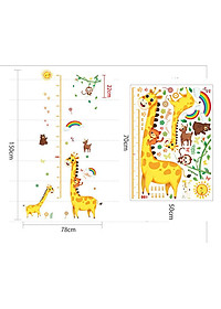 Decal dán tường Mẫu Đo chiều cao có sẵn keo chỉ cần bóc dán