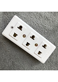 Ổ Cắm Điện Quang ĐQ 004A-02 (3 lỗ Không Dây)