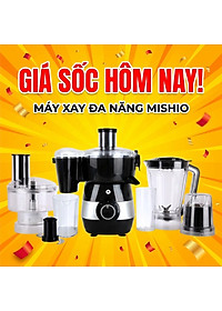 Máy Xay Thực Phẩm Đa Năng &amp; Trong 1 Mishio MK323 - Hàng Chính Hãng