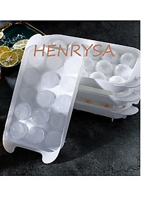 Khuôn làm đá hình tròn có nắp đậy HENRYSA - Chính hãng