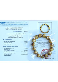 Vòng Tay Đá Mắt Hổ Vàng Tươi Thiên Nhiên Size 12li – VTD332