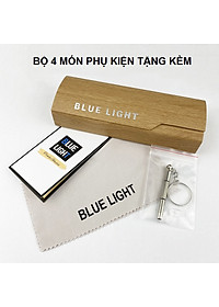 Kính Mát, Kính Râm Nam Nữ, Mắt Phi Công Gọng Khoan Càng Kim Loại Vàng, Xanh Ngọc, Nâu Trà, Mắt Phẳng Hàn Quốc, Tặng Hộp Khăn Và Phụ Kiện - BLUE LIGHT