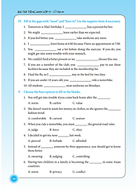 Sách Bài Tập Tiếng Anh Lớp 11 - Có Đáp Án