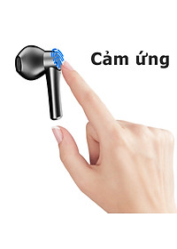 Tai Nghe Bluetooth True Wireless PKCB 5.0 Cảm Ứng Vân Tay, Nâng Cấp Dock Sạc có Led Báo Pin  - Hàng Chính hãng