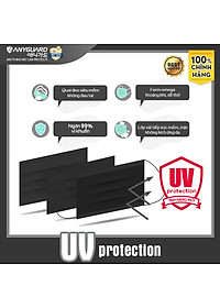 [NEW] Khẩu Trang Anyguard Hàn Quốc 3 Lớp Màu Đen Chính Hãng -  Lọc 99% Vi Khuẩn, UV Protection (Hộp 30 Cái) - Bảo Vệ Hằng Ngày - Tiêu Chuẩn Công Nghệ Hàn Quốc - ISO 9001:2015, ISO 13485:2016, QCVN 01:2017/BTC