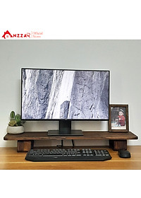 Kệ kê màn hình máy tính bằng gỗ, Kệ gỗ kê màn hình Anzzar-01 